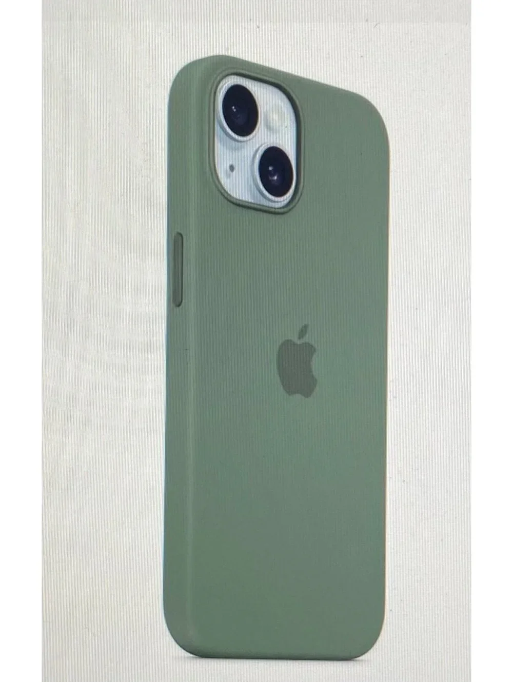 Apple Silicone Case for iPhone 15 Cypress Green